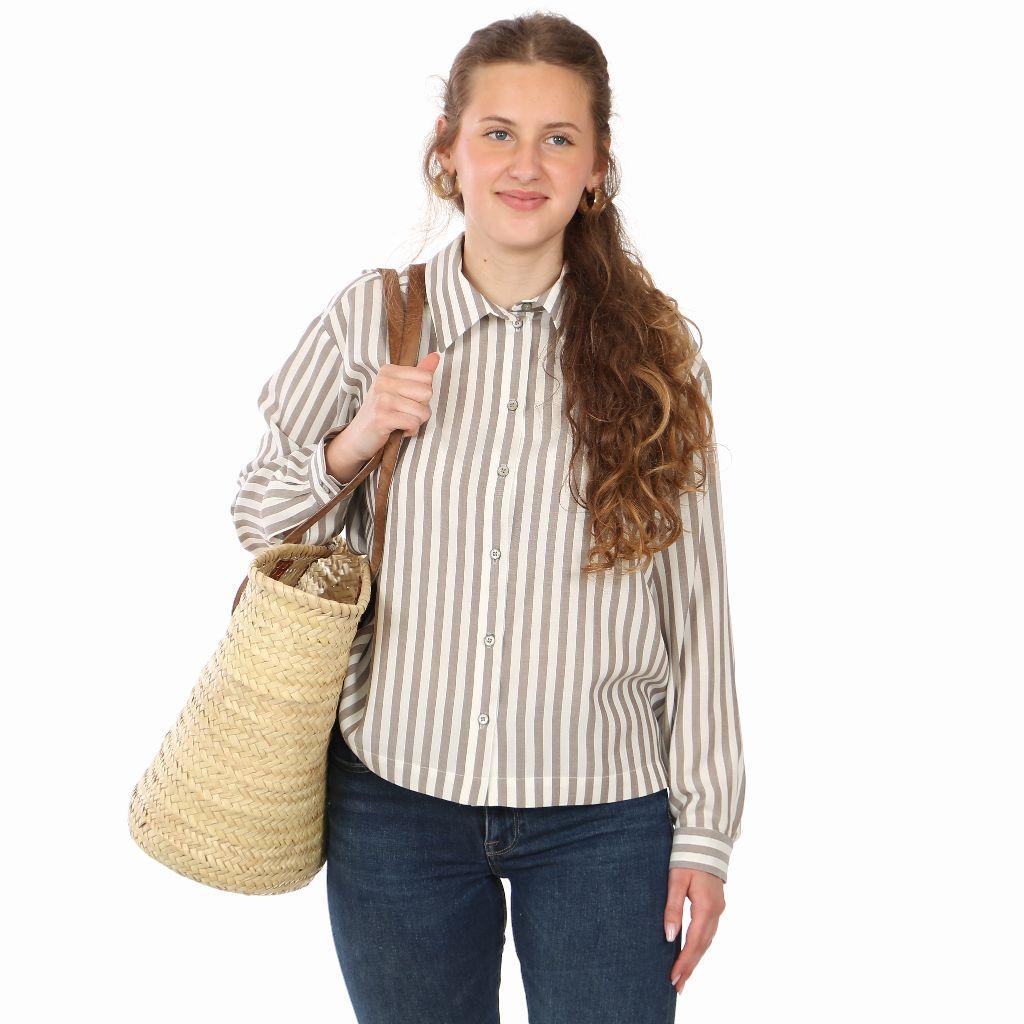 Preview: Papierschnittmuster Bluse mit Kräusel Frau Ruth XS-XXL